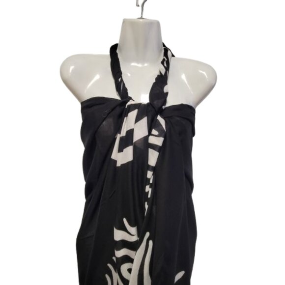 Womens Sarong Cotton Wrap, Handpainted Batik Wrapskirt Beach Pareo Beachwear-NEW - Picture 3 of 6